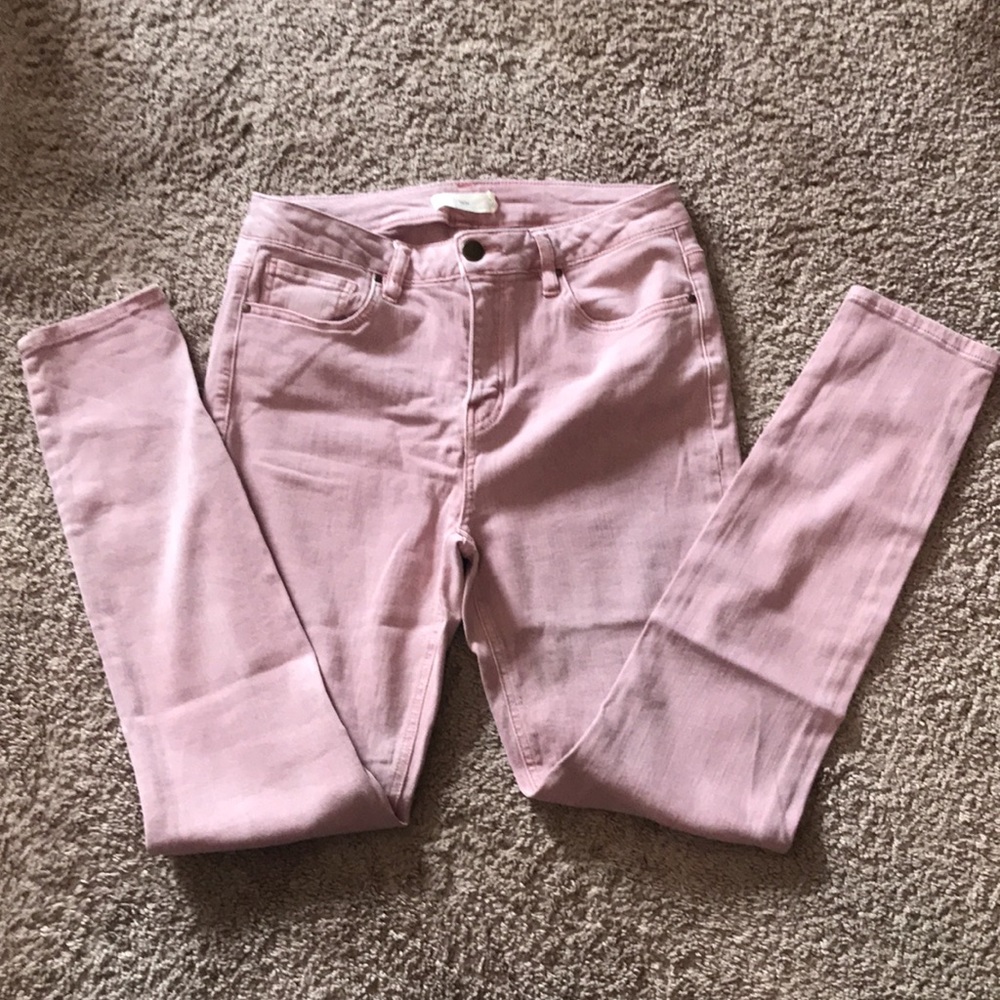 Tgla pale pink skinny jeans in size 29